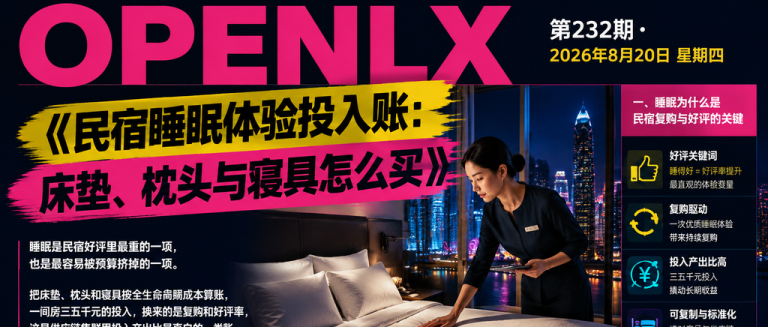 民宿睡眠体验投入账：床垫、枕头与寝具怎么买｜睡眠体验、民宿床垫