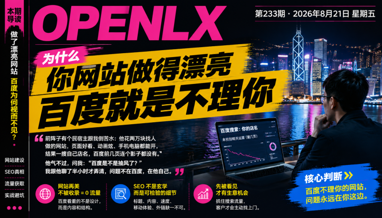 为什么你网站做得漂亮百度就是不理你｜百度、SEO